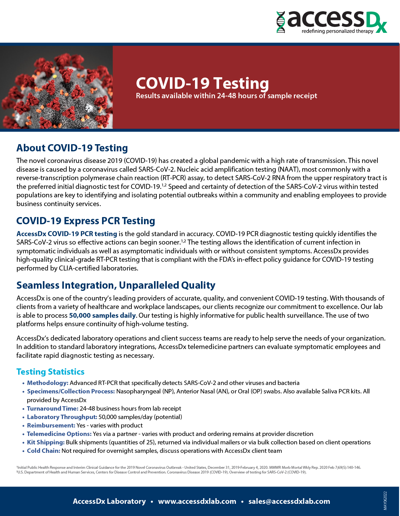 COVID-19 testing cover